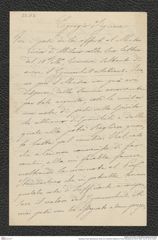 Nachlass Franz Steindachner, Brief von Christoforo Bellotti an Franz Steindachner (24.02.1881), Inv.Nr. 32.02, Seite 1